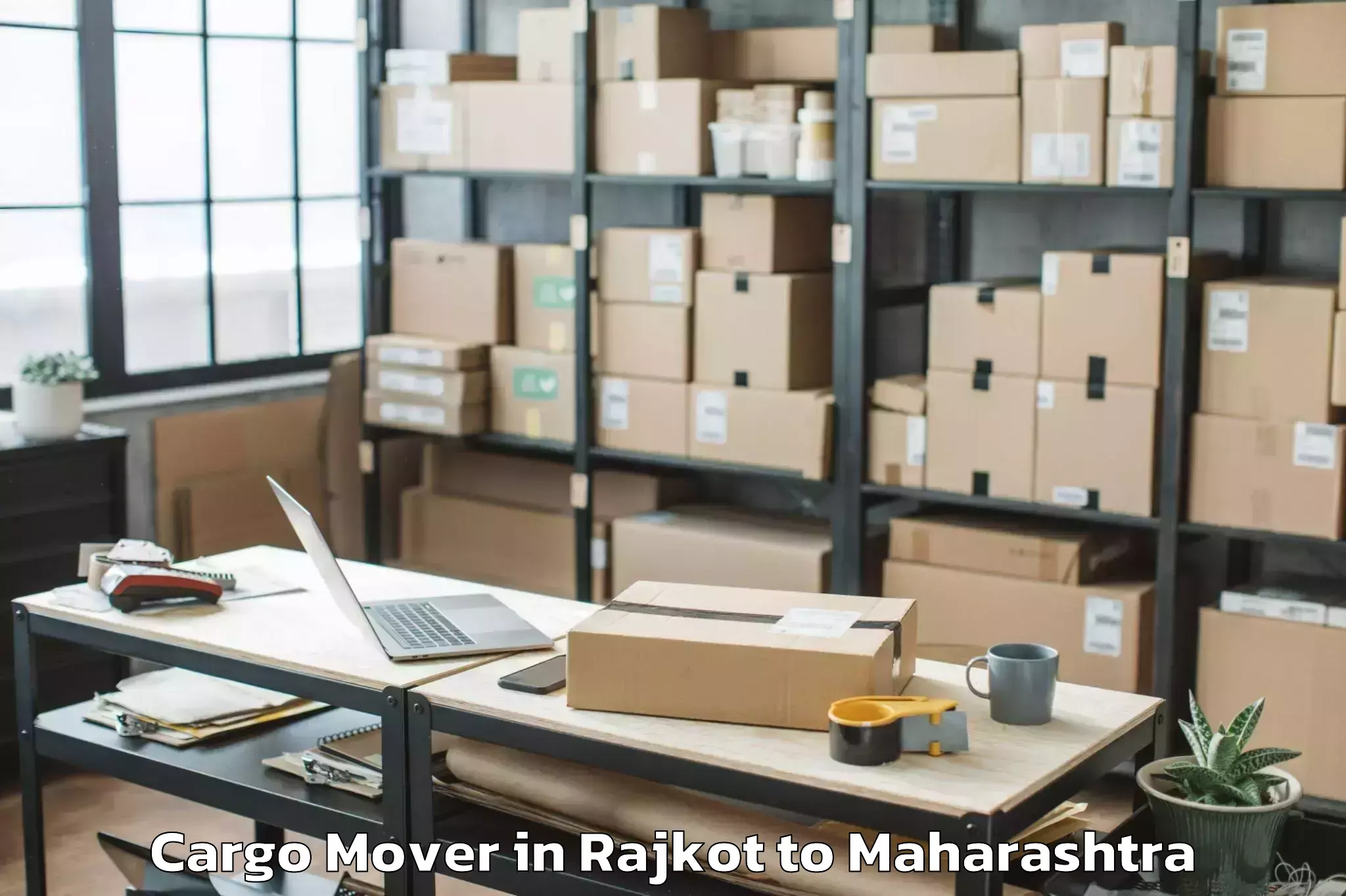 Top Rajkot to Sakharkherda Cargo Mover Available